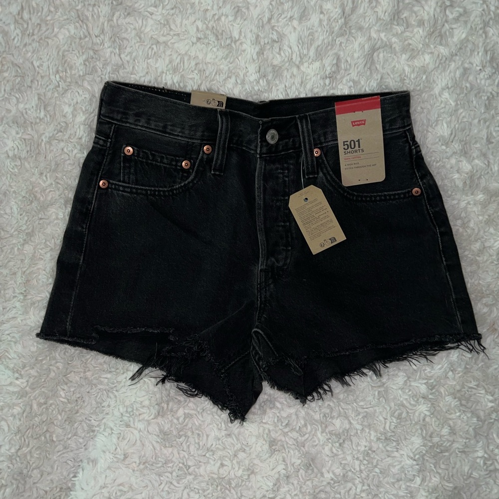 Levi's Women's Black Denim Jean Shorts